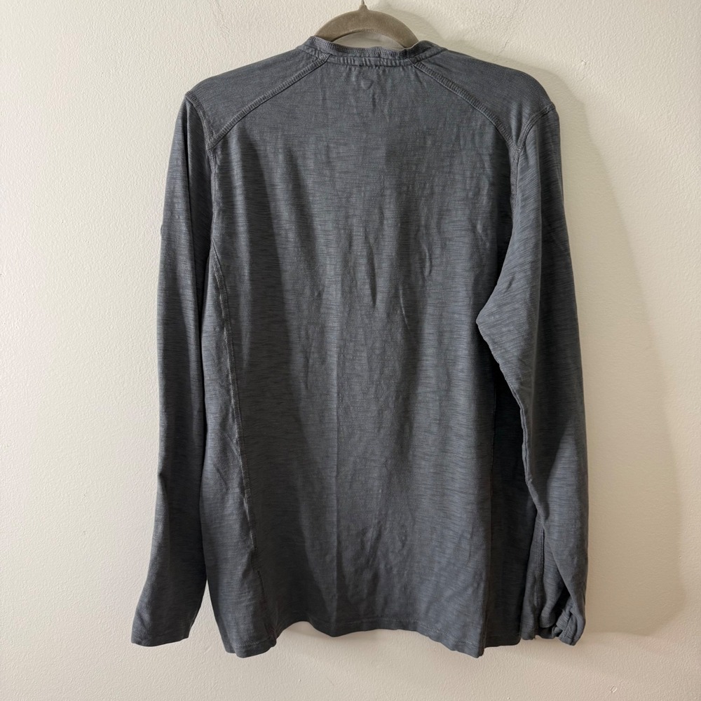 Kuhl Mens Gray Cotton Lyocell Blend Long Sleeve Henley Shirt Size Medium - Picture 8 of 10